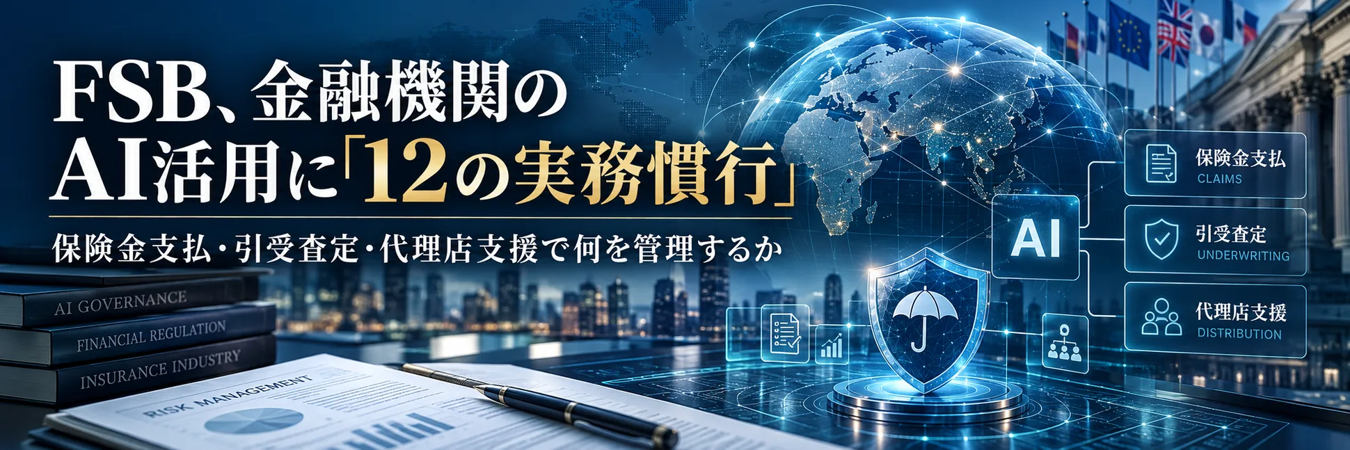 FSB、金融機関のAI活用に「12の実務慣行」 保険金支払・引受査定・代理店支援で何を管理するか