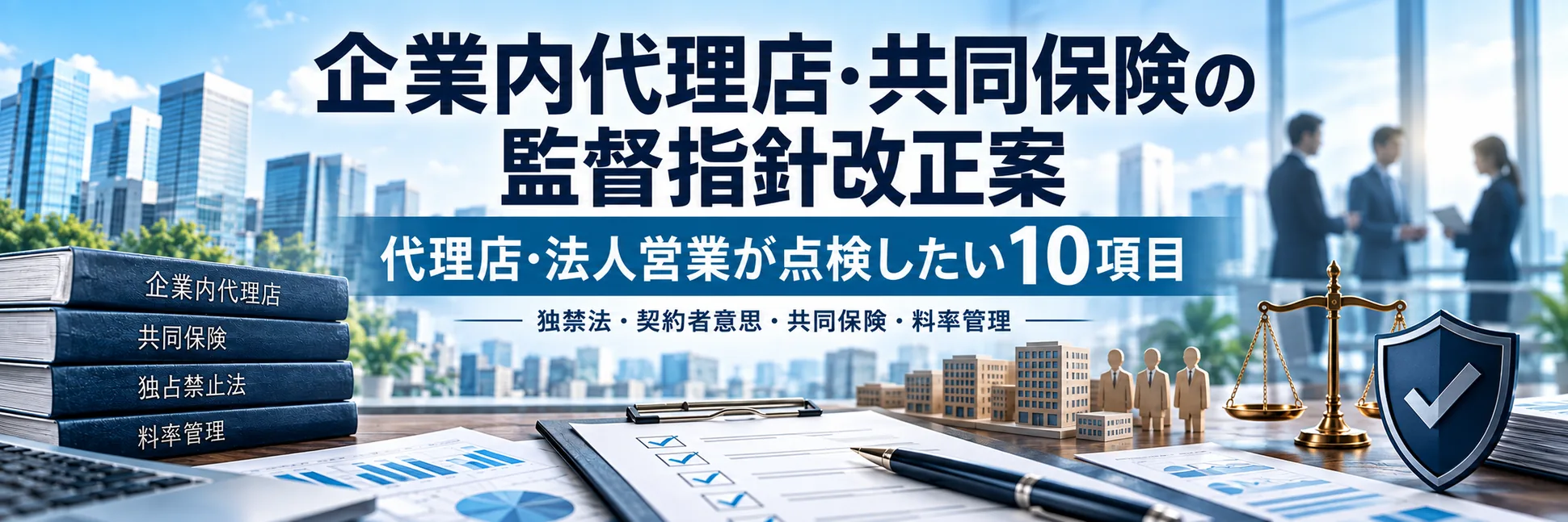 監督指針改正案、企業内代理店・法人営業が点検したい10項目 共同保険・独禁法・契約者意思をどう記録するか