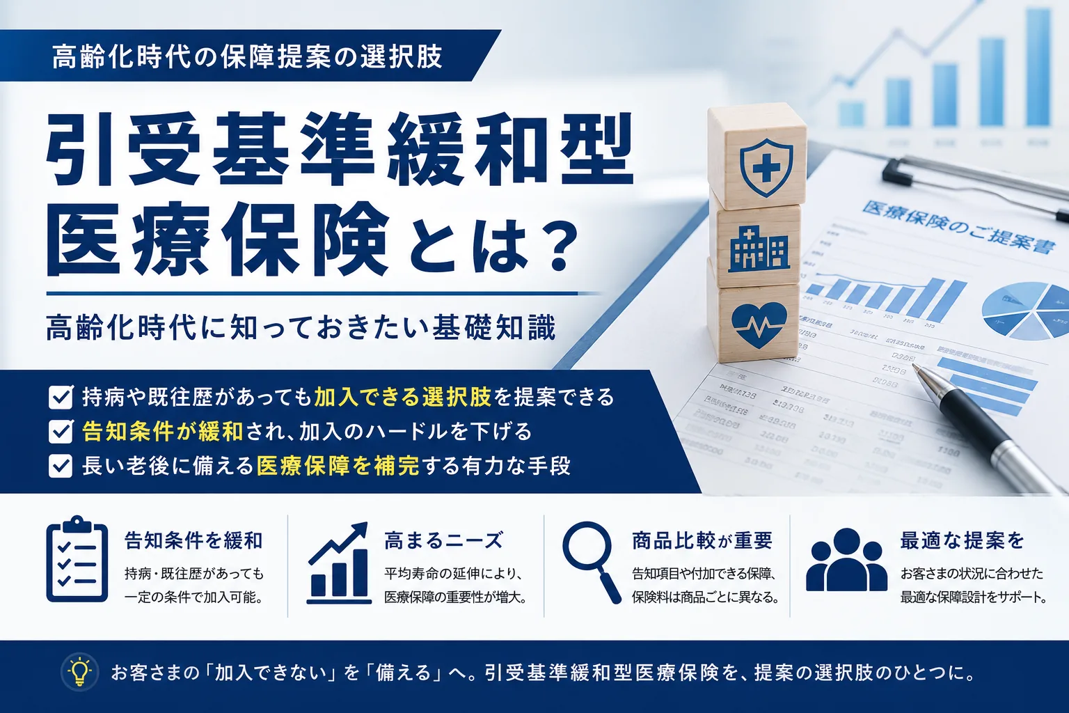 引受基準緩和型医療保険とは？高齢化時代に知っておきたい基礎知識